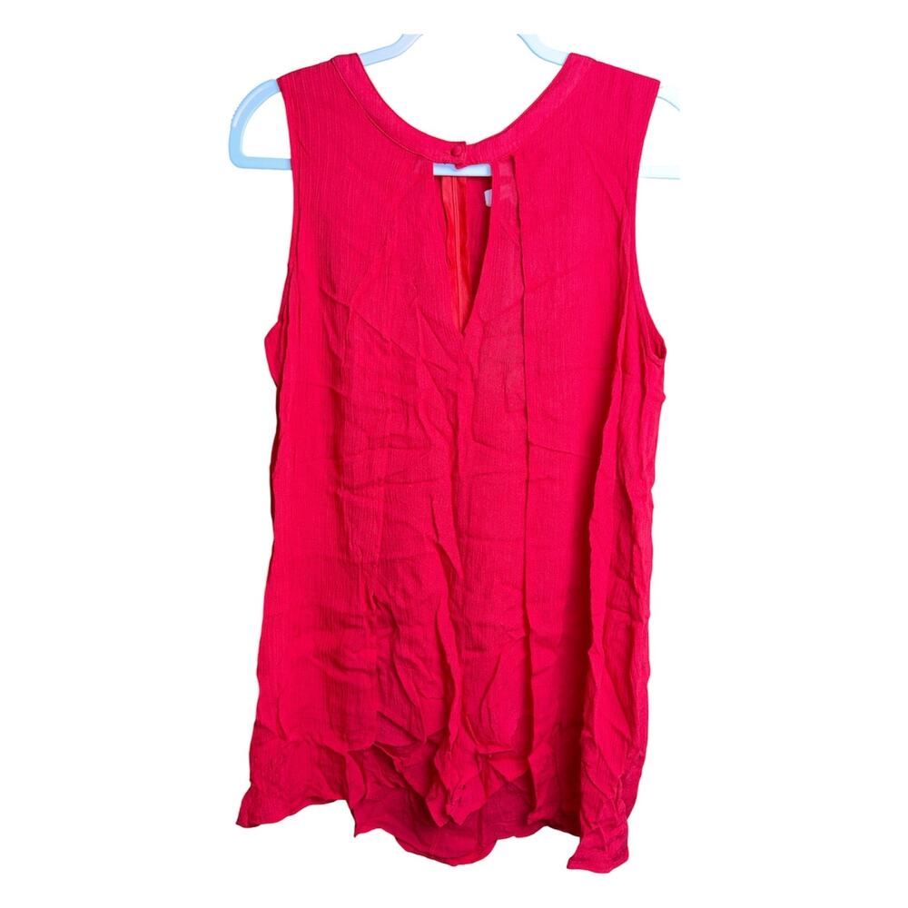 Honey Punch Candy Red Romper with Overlay Sz S NWT